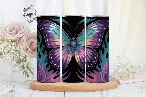 Magical Butterfly 20oz Tumbler Wrap Sublimation sassyprint 