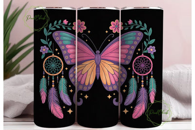 Magical Butterfly Dreamcatcher Tumbler Sublimation PixelChick 