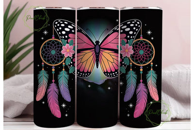 Magical Butterfly Dreamcatcher Tumbler Sublimation PixelChick 