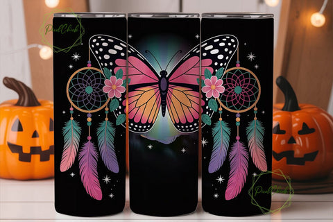 Magical Butterfly Dreamcatcher Tumbler Sublimation PixelChick 