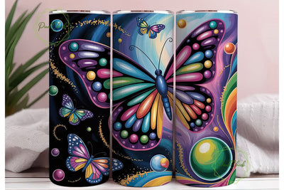 Magical Butterfly Wings 20oz Tumbler Sublimation PixelChick 