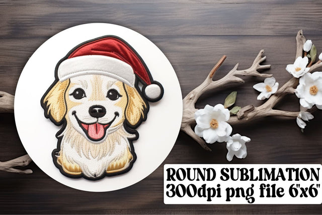 Magical Christmas 3D Embroidered Keychain Coaster Designs Sublimation afrosvg 