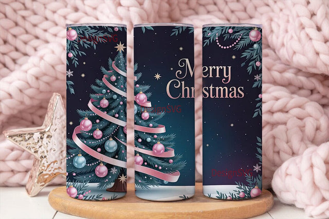 Magical Christmas Tree 20oz Tumbler Wrap Sublimation DesignSVG 
