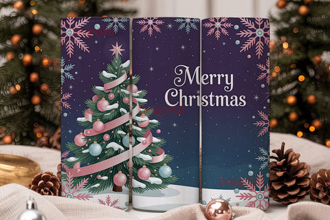 Magical Christmas Tree 20oz Tumbler Wrap Sublimation DesignSVG 