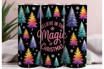Magical Christmas Tumbler Wrap Sublimation PixelChick 