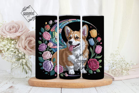 Magical Corgi Tumbler Wrap Sublimation sassyprint 