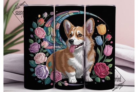 Magical Corgi Tumbler Wrap Sublimation sassyprint 