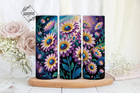 Magical Daisy 20oz Tumbler Wrap Sublimation sassyprint 