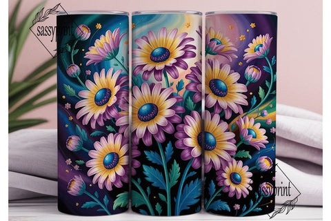 Magical Daisy 20oz Tumbler Wrap Sublimation sassyprint 