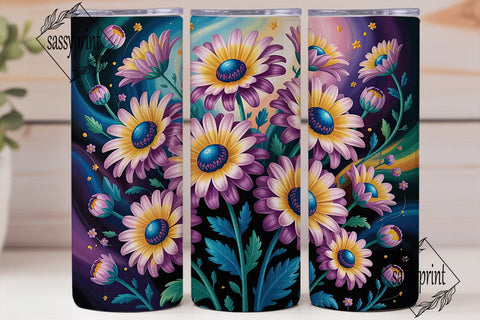 Magical Daisy 20oz Tumbler Wrap Sublimation sassyprint 