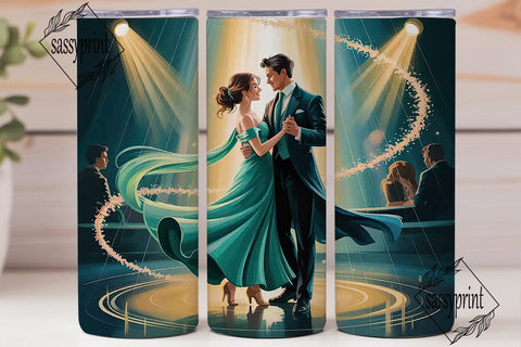 Magical Dance 20oz Tumbler Wrap Sublimation sassyprint 