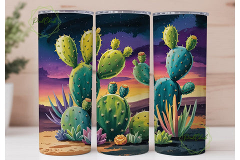 Magical Desert Sunset 20oz Tumbler Wrap Sublimation PixelChick 