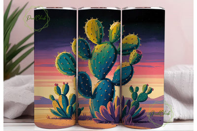 Magical Desert Sunset 20oz Tumbler Wrap Sublimation PixelChick 