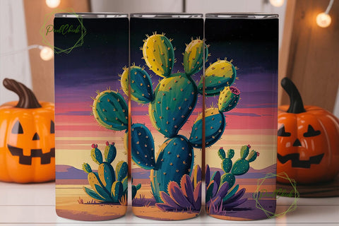 Magical Desert Sunset 20oz Tumbler Wrap Sublimation PixelChick 