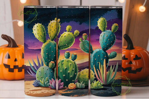 Magical Desert Sunset 20oz Tumbler Wrap Sublimation PixelChick 