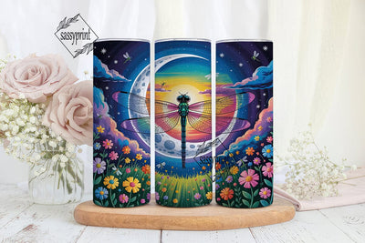 Magical Dragonfly 20oz Tumbler Wrap Sublimation sassyprint 