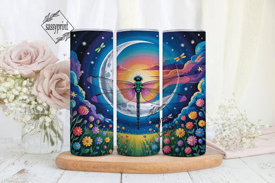 Magical Dragonfly 20oz Tumbler Wrap Sublimation sassyprint 