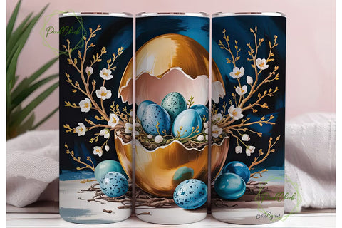Magical Easter Egg 20oz Tumbler Wrap Sublimation PixelChick 