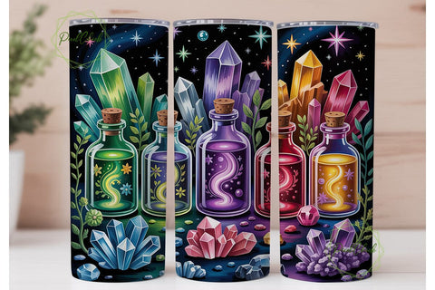 Magical Elixirs Starry Night Tumbler Sublimation PixelChick 
