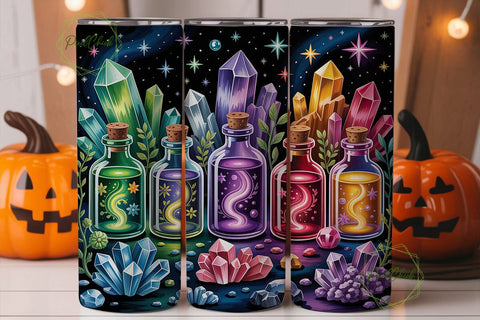 Magical Elixirs Starry Night Tumbler Sublimation PixelChick 