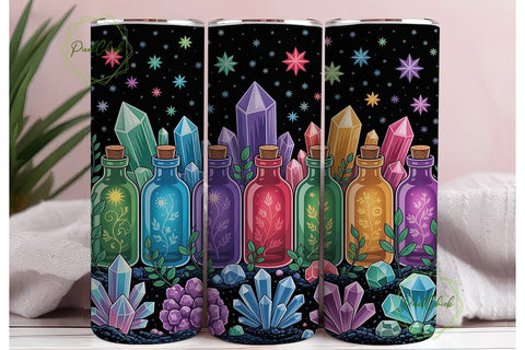 Magical Elixirs Starry Night Tumbler Sublimation PixelChick 