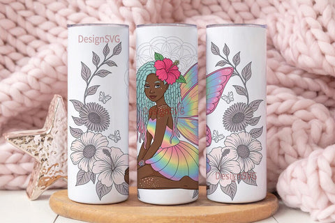 Magical Fairy 20oz Tumbler Wrap Sublimation DesignSVG 
