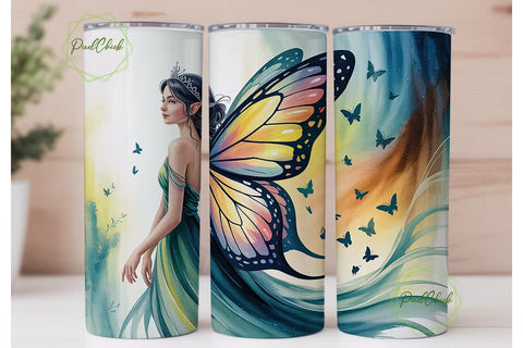 Magical Fairy 20oz Tumbler Wrap Sublimation PixelChick 