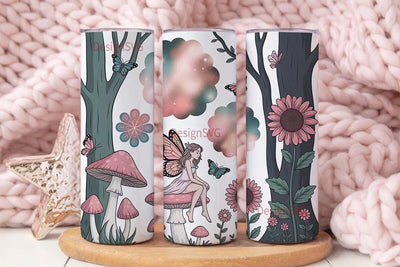 Magical Fairy Forest 20oz Tumbler Wrap Sublimation DesignSVG 