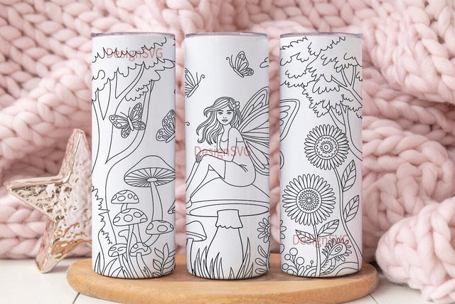 Magical Fairy Forest 20oz Tumbler Wrap Sublimation DesignSVG 