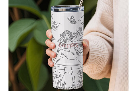 Magical Fairy Forest 20oz Tumbler Wrap Sublimation DesignSVG 