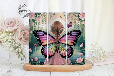 Magical Fairy Girl 20oz Tumbler Wrap Sublimation sassyprint 