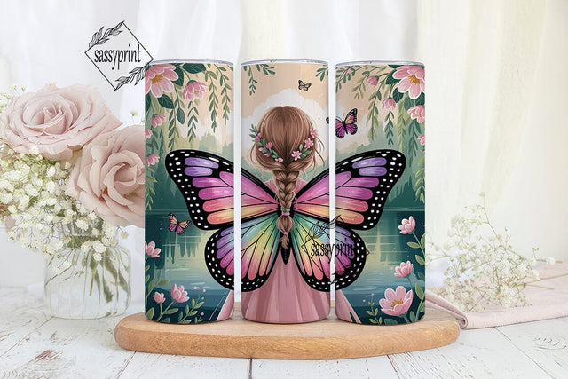 Magical Fairy Girl 20oz Tumbler Wrap Sublimation sassyprint 