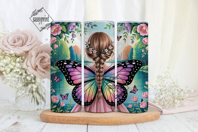 Magical Fairy Girl 20oz Tumbler Wrap Sublimation sassyprint 