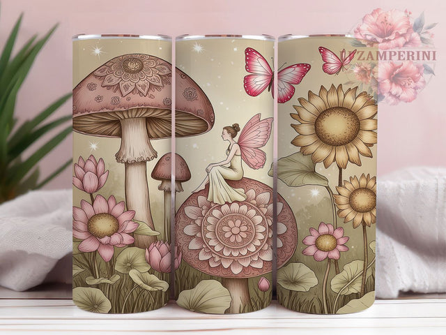 Magical Fairy Mushroom Tumbler, Magical Fairy Tumbler, Mushroom Tumbler Design, 20oz Tumbler Sublimation, Fairy Tumbler Wrap, Enchanted Tumbler, Woodland Tumbler Sublimation Li Zamperini 