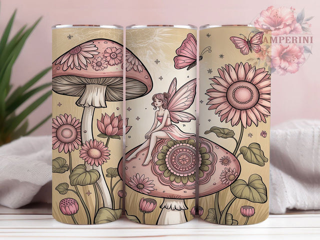 Magical Fairy Mushroom Tumbler, Magical Fairy Tumbler, Mushroom Tumbler Design, 20oz Tumbler Sublimation, Fairy Tumbler Wrap, Enchanted Tumbler, Woodland Tumbler Sublimation Li Zamperini 