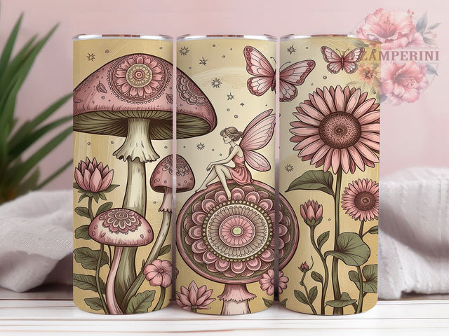 Magical Fairy Mushroom Tumbler, Magical Fairy Tumbler, Mushroom Tumbler Design, 20oz Tumbler Sublimation, Fairy Tumbler Wrap, Enchanted Tumbler, Woodland Tumbler Sublimation Li Zamperini 
