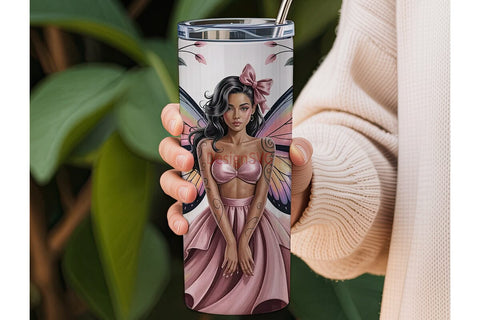 Magical Fairy Tumbler Wrap Sublimation DesignSVG 