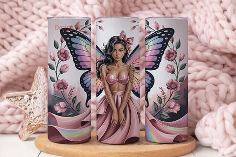 Magical Fairy Tumbler Wrap Sublimation DesignSVG 