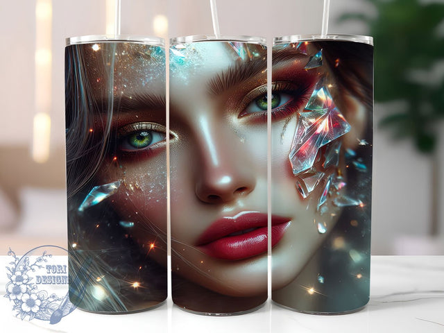 Magical Fantasy Girl Tumbler Wrap, Magical Woman Wrap, 20oz Tumbler Sublimation, Enchanted Beauty Design, Mystical Sorceress Sublimation, Ethereal Goddess Tumbler, Whimsical Magic Wrap Sublimation ToriDesigns 