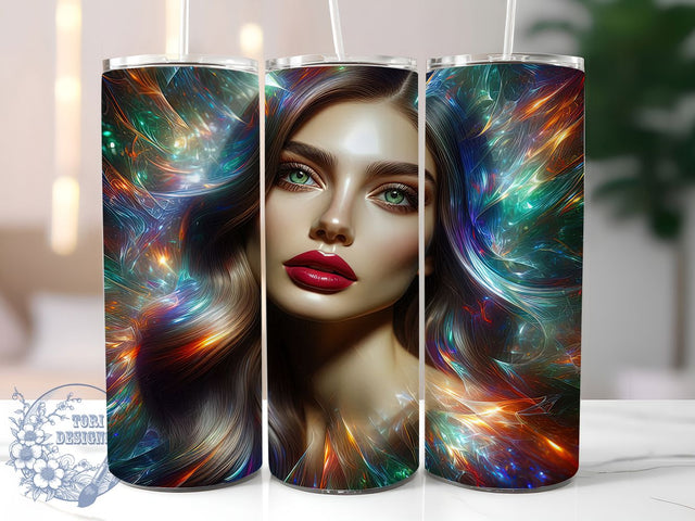 Magical Fantasy Girl Tumbler Wrap, Magical Woman Wrap, 20oz Tumbler Sublimation, Enchanted Beauty Design, Mystical Sorceress Sublimation, Ethereal Goddess Tumbler, Whimsical Magic Wrap Sublimation ToriDesigns 