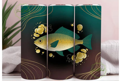 Magical Fish 20oz Tumbler Wrap Sublimation PixelChick 