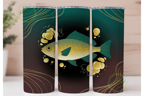 Magical Fish 20oz Tumbler Wrap Sublimation PixelChick 
