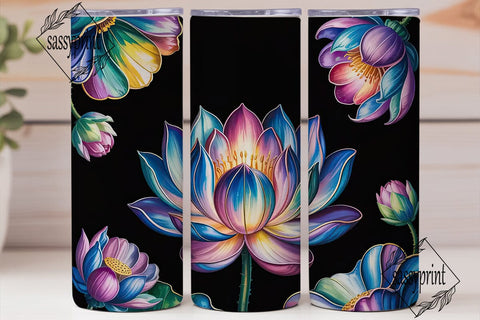 Magical Floral 20oz Tumbler Wrap Sublimation sassyprint 