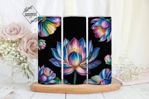 Magical Floral 20oz Tumbler Wrap Sublimation sassyprint 