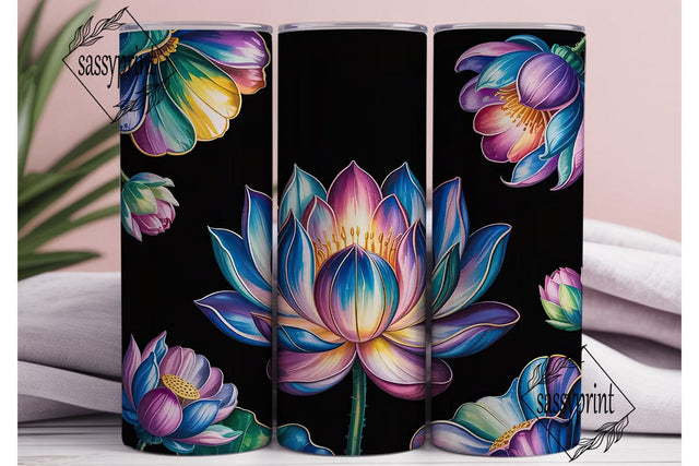 Magical Floral 20oz Tumbler Wrap Sublimation sassyprint 