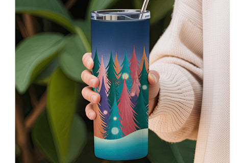 Magical Forest 20oz Tumbler Wrap Sublimation DesignSVG 