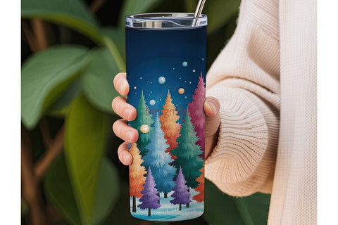 Magical Forest 20oz Tumbler Wrap Sublimation DesignSVG 