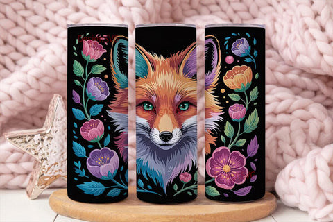 Magical Fox 20oz Tumbler Wrap Sublimation DesignSVG 