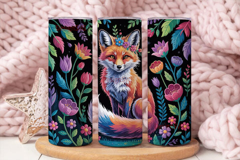 Magical Fox 20oz Tumbler Wrap Sublimation DesignSVG 