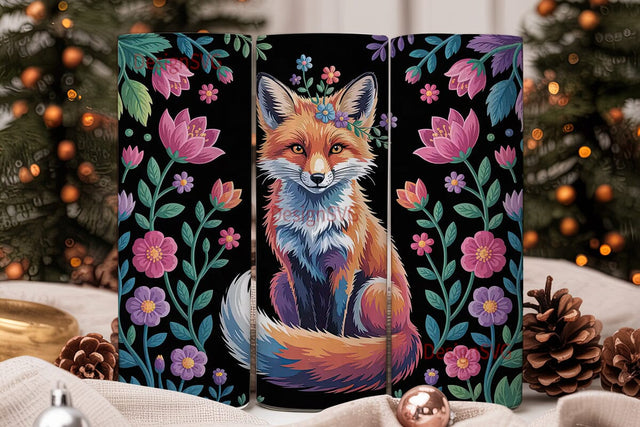 Magical Fox 20oz Tumbler Wrap Sublimation DesignSVG 